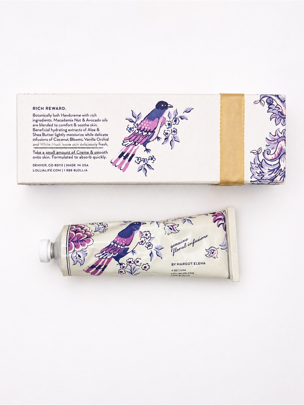 Lollia “Imagine” Flowering Willow & Lotus Handcreme 4oz Margot Elena New - Picture 3 of 11
